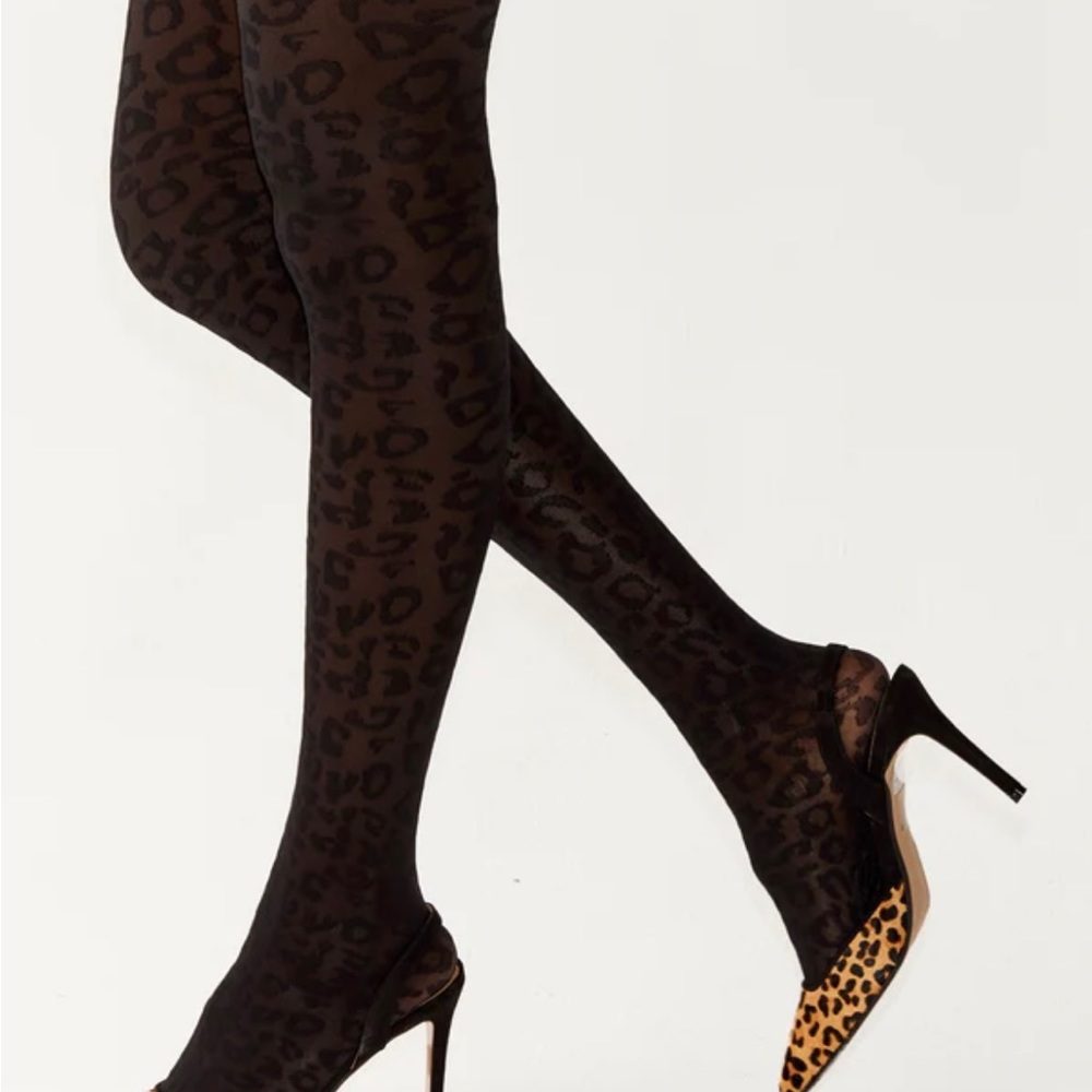 Never Fully Dressed Leather Leopard Heels
